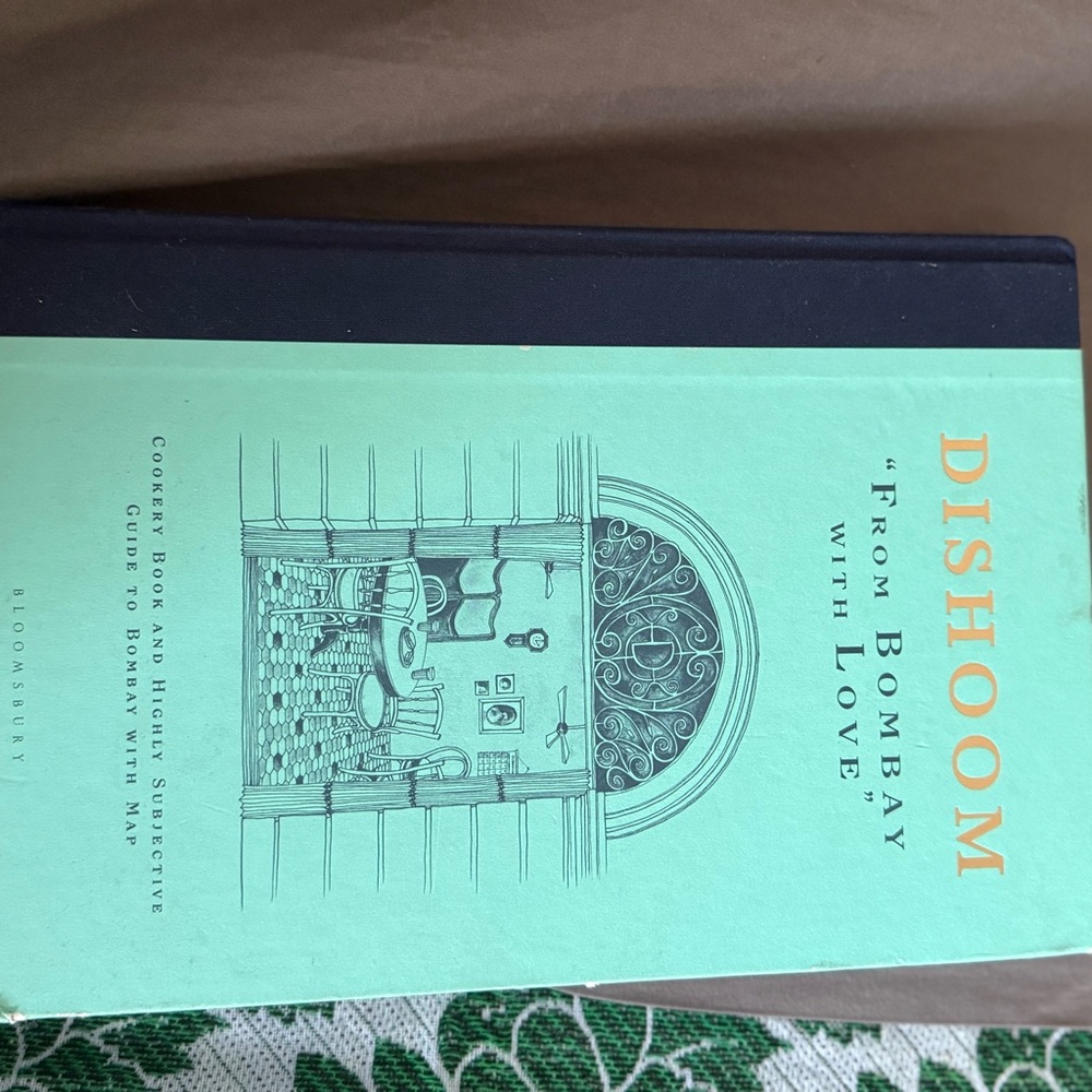 'From Bombay with Love' Cookbook - Mint Green and Black